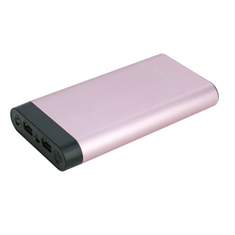 InstaCHARGE 16000mAh Dual USB Power Bank Portable Battery Charger Rose Gold Instacharge