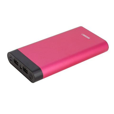 InstaCHARGE 16000mAh Dual USB Power Bank Portable Battery Charger Red EL-16000U Instacharge