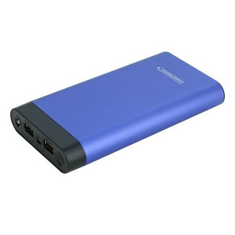 InstaCHARGE 16000mAh Dual USB Power Bank Portable Battery Charger Purple Instacharge