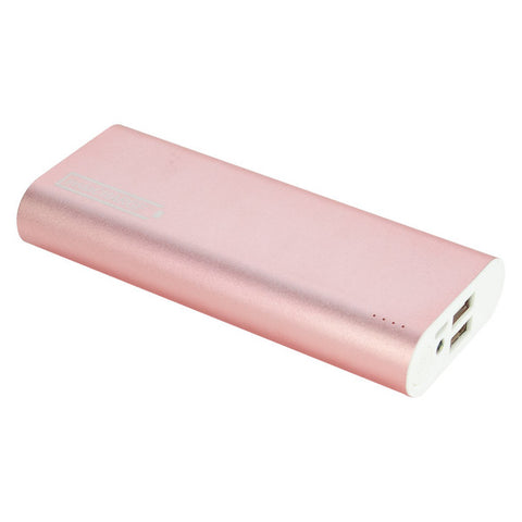 instaCHARGE 12000mAh Dual USB Power Bank Portable Battery Charger - Rose Gold Instacharge