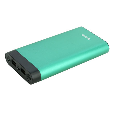 InstaCHARGE 16000mAh Dual USB Power Bank Portable Battery Charger - Teal EL-16K Instacharge